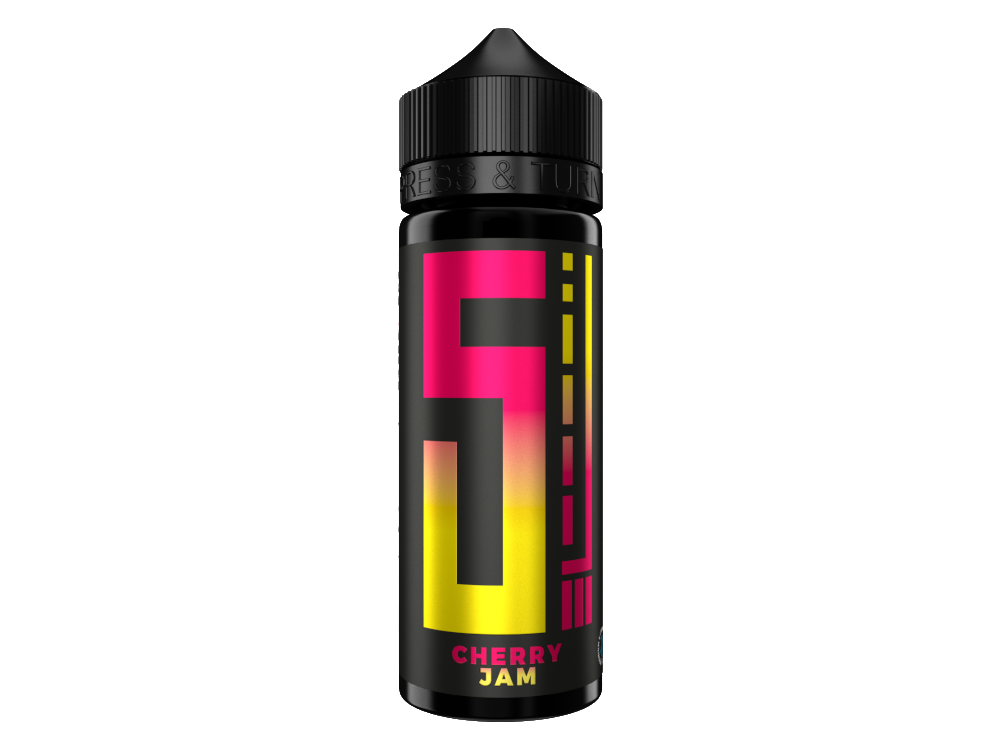 5EL Longfills 10 ml Kirschmarmelade Aroma in 120ml Flasche, geeignet für das Dampfen, intensive Geschmackserfahrung, empfohlen mit 3-5 Tagen Reifezeit.