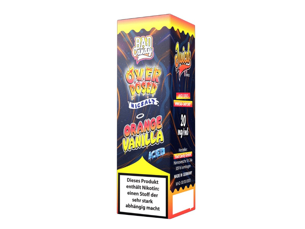 Bad Candy Liquids Juicd Nikotinsalz Orange Vanilla - 10ml E-Liquid mit Erfrischender Kühle