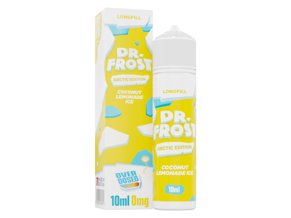 Dr. Frost Arctic Edition Aroma 10 ml: frisch-fruchtige Kombination von Kokosnuss und Limonade mit cooler Eis-Note.