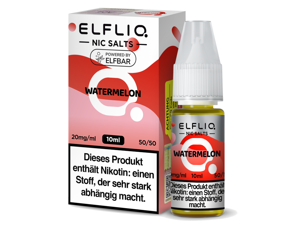 ELFLIQ Watermelon 10mg Nikotinsalz Liquid – Saftige Wassermelone mit intensiver Frische