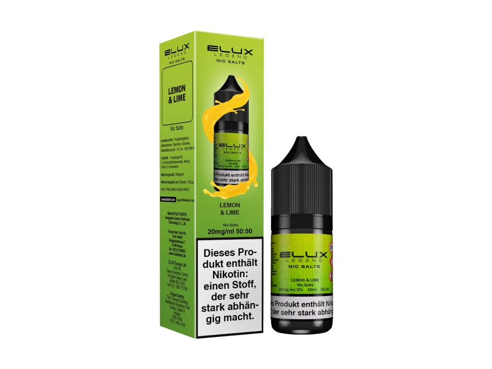 Elux - Nikotinsalz Liquid - Lemon & Lime