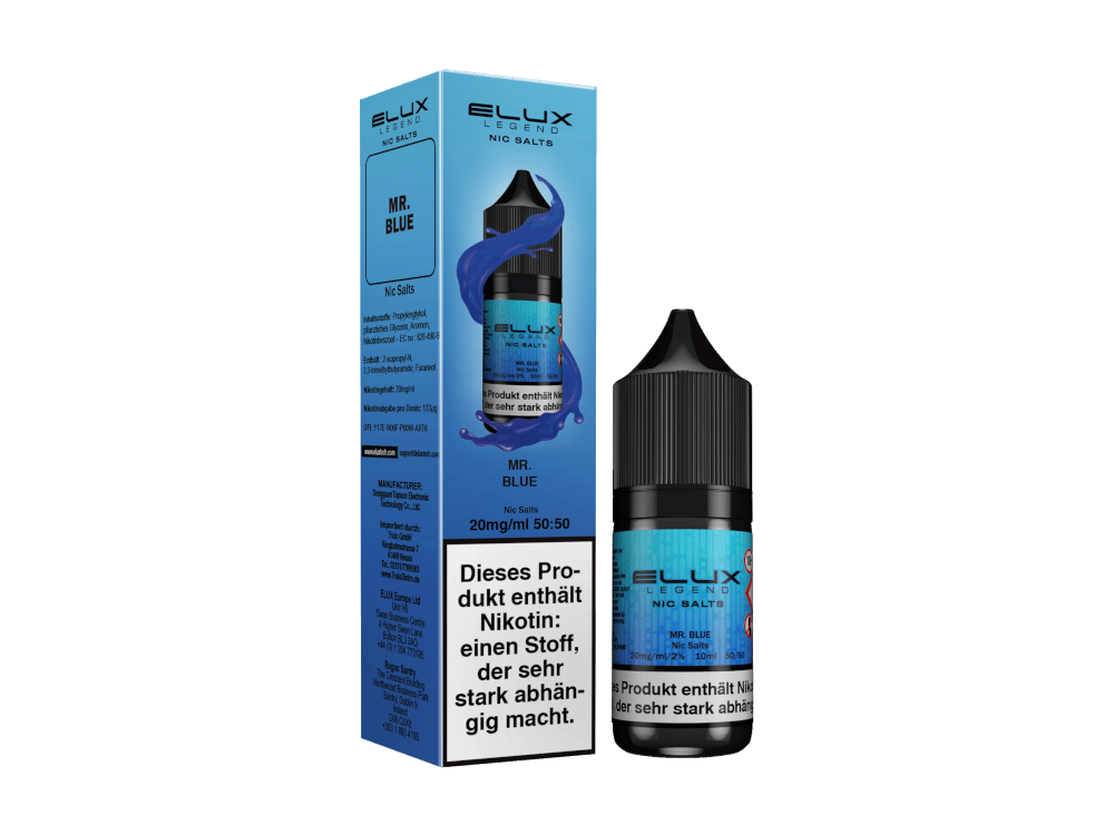Elux - Nikotinsalz Liquid - Mr Blue
