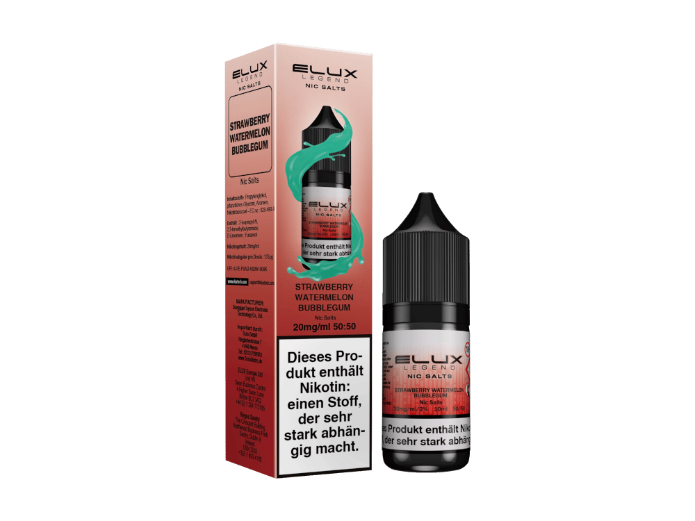 Elux - Nikotinsalz Liquid - Strawberry Watermelon Bubblegum