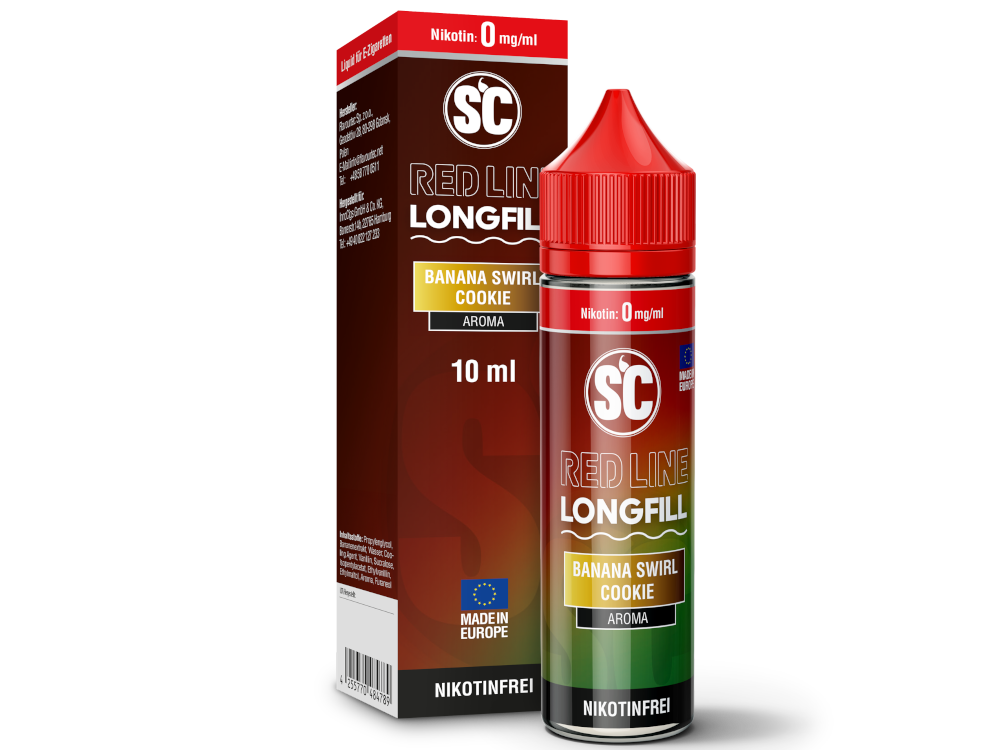 SC Red Line Longfills 10 ml - Banana Swirl Cookie