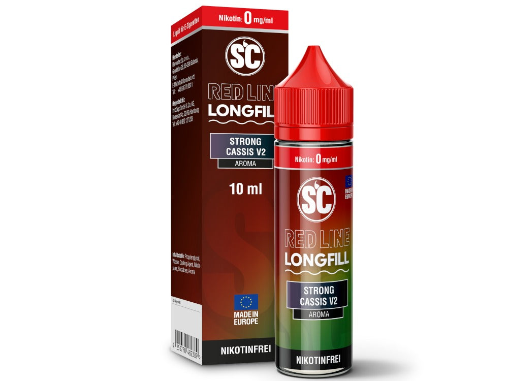 SC Red Line Longfills 10ml Strong Cassis V2 – Intensive Himbeer-Cassis mit Frischer Note