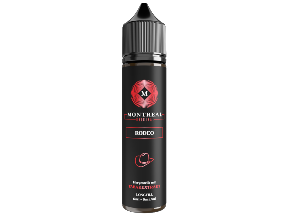 Montreal Original - Longfills 6 ml - Rodeo - Konzentrat für Dampfer, hochkonzentriert und in 60 ml Flasche für einfache Anwendung