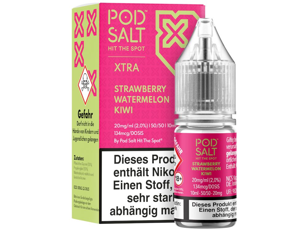 Pod Salt X - Nikotinsalz Liquid - Strawberry Watermelon Kiwi