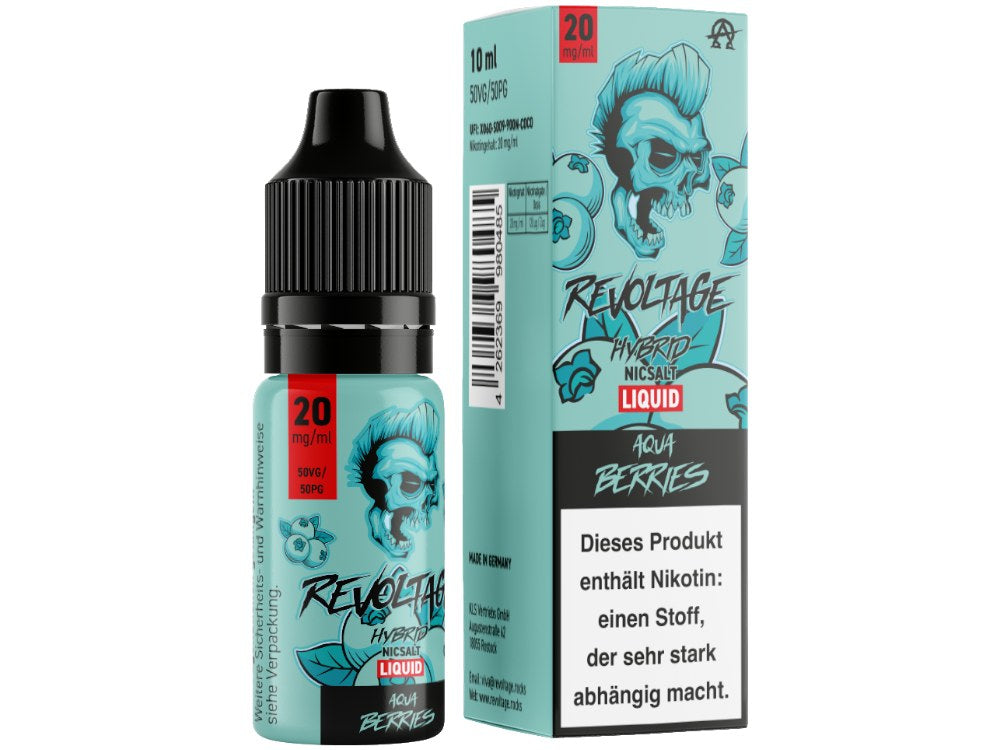 Revoltage - Hybrid Nikotinsalz Liquid - Aqua Berries - 10mg/ml - 20mg/ml