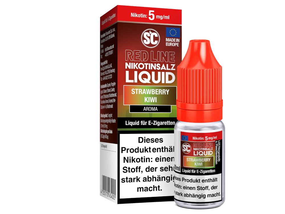 SC Red Line Strawberry Kiwi Nikotinsalz Liquid - Intensiver Erdbeer-Kiwi Geschmack