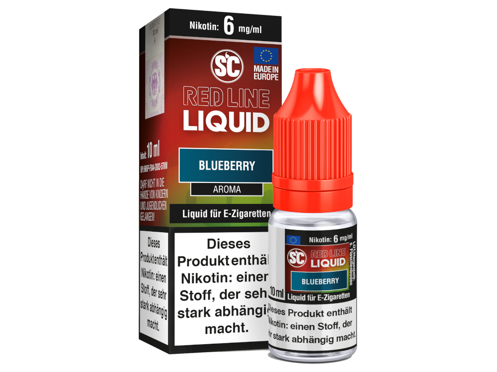 SC Red Line Nikotin Liquid - Blueberry