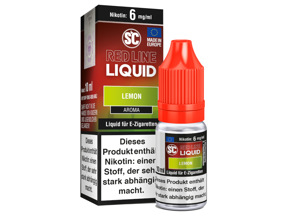 SC Red Line Nikotin Liquid - Lemon