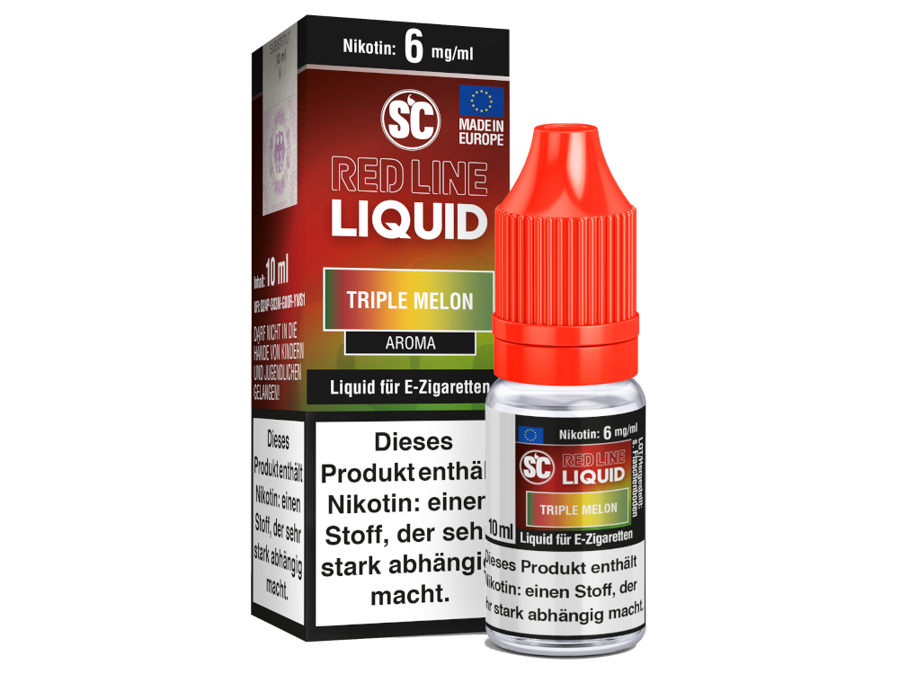 SC Red Line Nikotin Liquid - Triple Melon