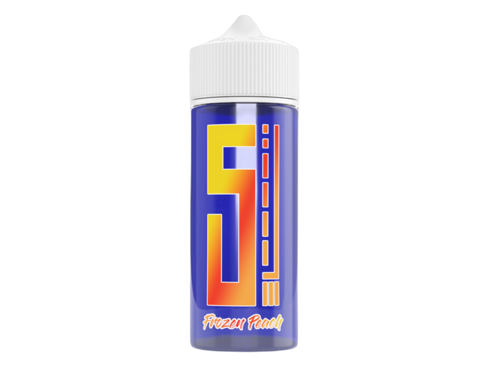 5EL - Blue Overdosed Longfills 10 ml - Frozen Peach, enthält konzentrierte Aromen für die Zubereitung eines erfrischenden E-Liquids.