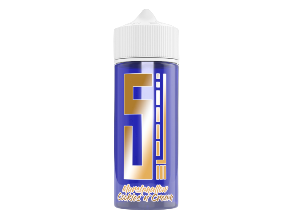 5EL - Blue Overdosed - Longfills 10 ml - Marshmallow Cookies'n'Cream, konzentriertes Aroma für intensiven Genuss.