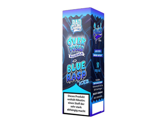 Bad Candy Liquids Juicd Nikotinsalz Blue Rasp - 10ml E-Liquid mit Sauren Blaubeeren und Himbeeren