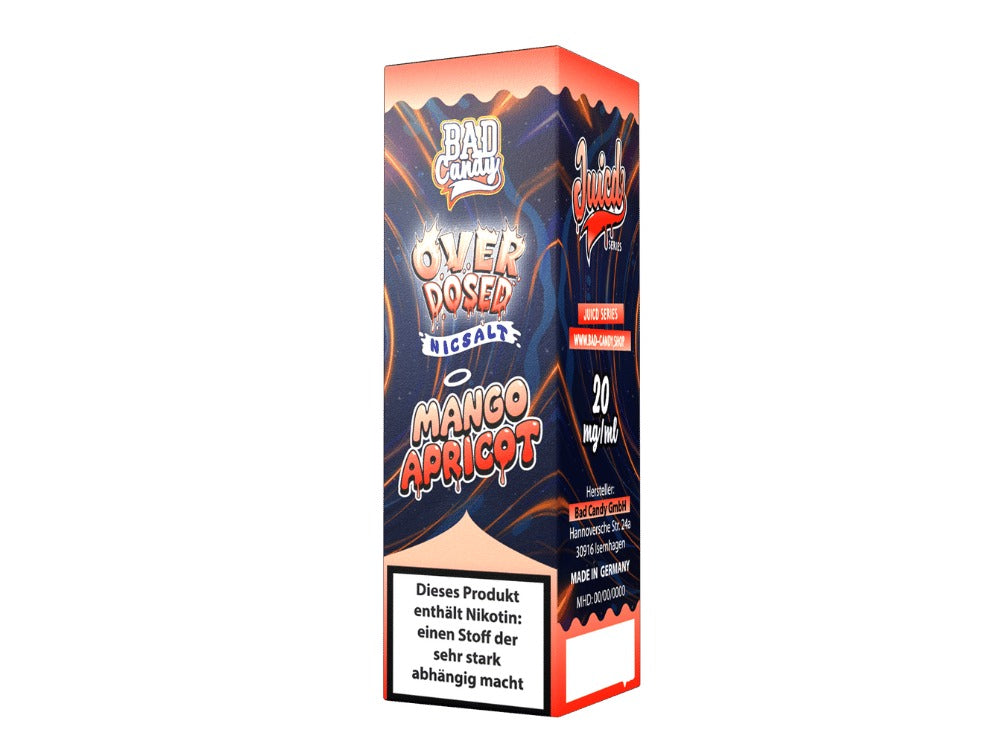Bad Candy Liquids Juicd Nikotinsalz Liquid Mango Apricot - 10ml Liquid, 10mg/ml & 20mg/ml