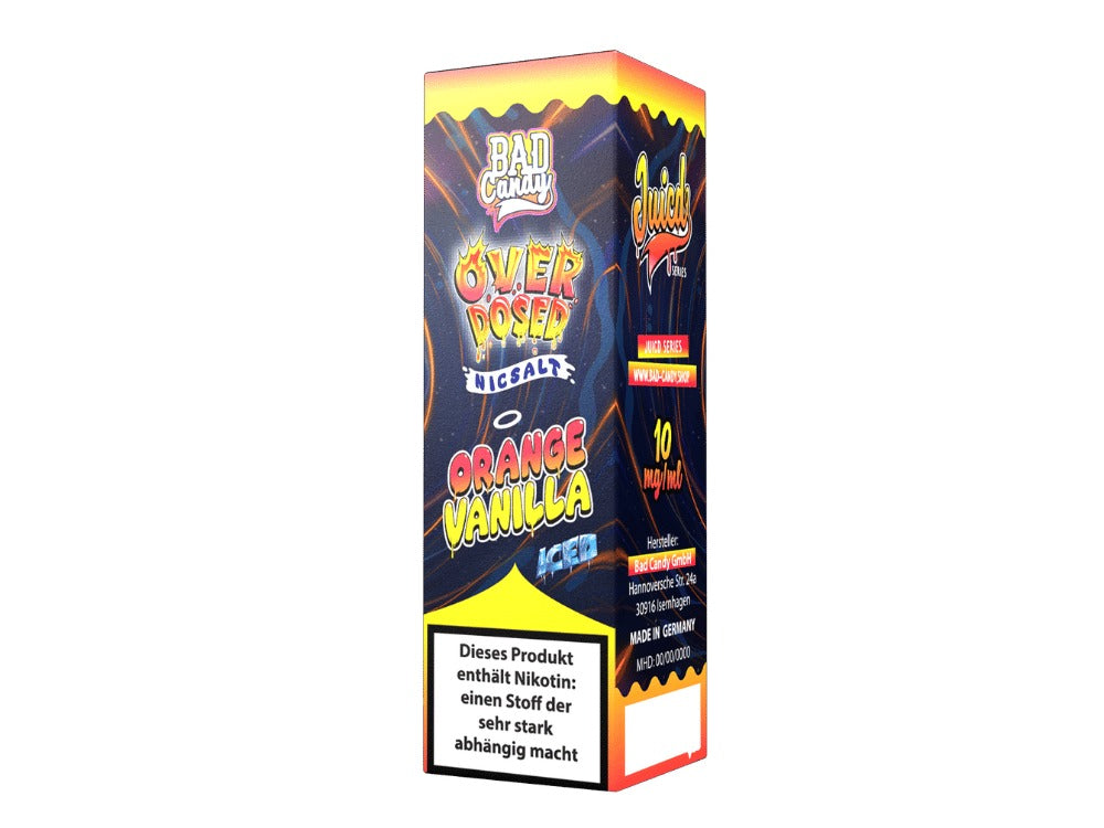 Bad Candy Liquids Juicd Nikotinsalz Orange Vanilla - 10ml E-Liquid mit Erfrischender Kühle