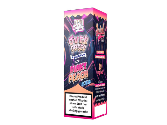 Bad Candy Liquids Juicd Pinky Peach Nikotinsalz Liquid 10ml - Fruchtiger Pfirsichgeschmack mit Kühler Note