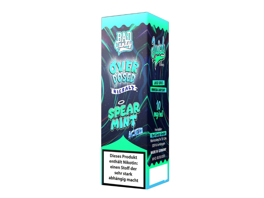 Bad Candy Liquids Juicd Spearmint Nikotinsalz 10ml - Erfrischender Kaugummigeschmack