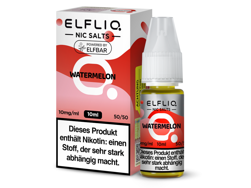 ELFLIQ Watermelon 10mg Nikotinsalz Liquid – Saftige Wassermelone mit intensiver Frische