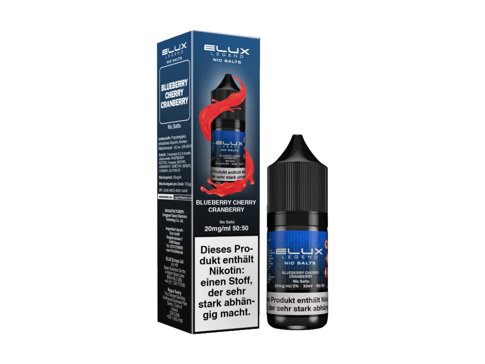 Elux - Nikotinsalz Liquid  - Blueberry Cherry Cranberry