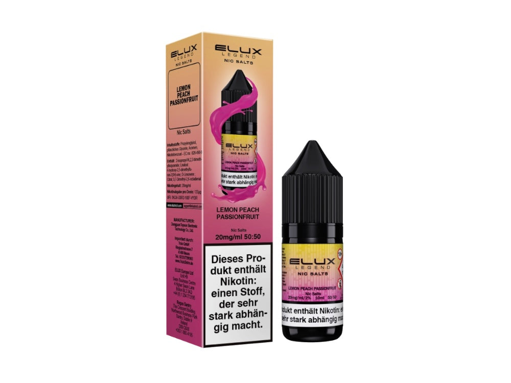 Elux - Nikotinsalz Liquid  - Lemon Peach Passion