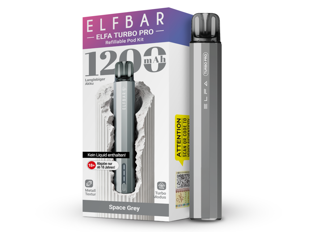 Elfbar Elfa Turbo Pro Pod System mit 2 ml Tank günstig liquidsandmore Dreieich