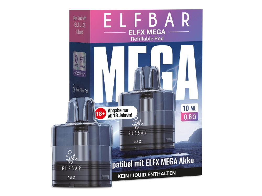 Elfbar ELFX Mega Pods – Dual Mesh Ersatzpods mit 5 ml oder 10 ml Tank