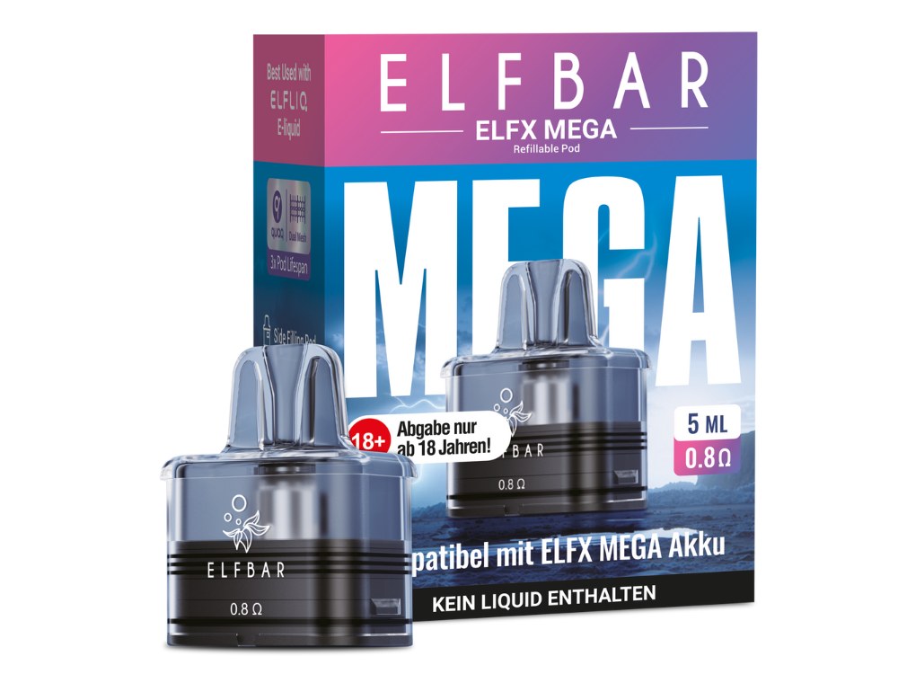 Elfbar ELFX Mega Pods – Dual Mesh Ersatzpods mit 5 ml oder 10 ml Tank