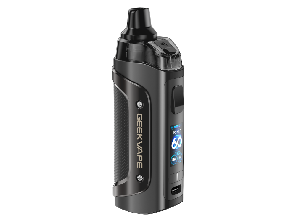 Innovatives Design des GeekVape - Aegis Boost 3 mit USB-C Anschluss, für schnelles Laden und moderne Benutzerfreundlichkeit.