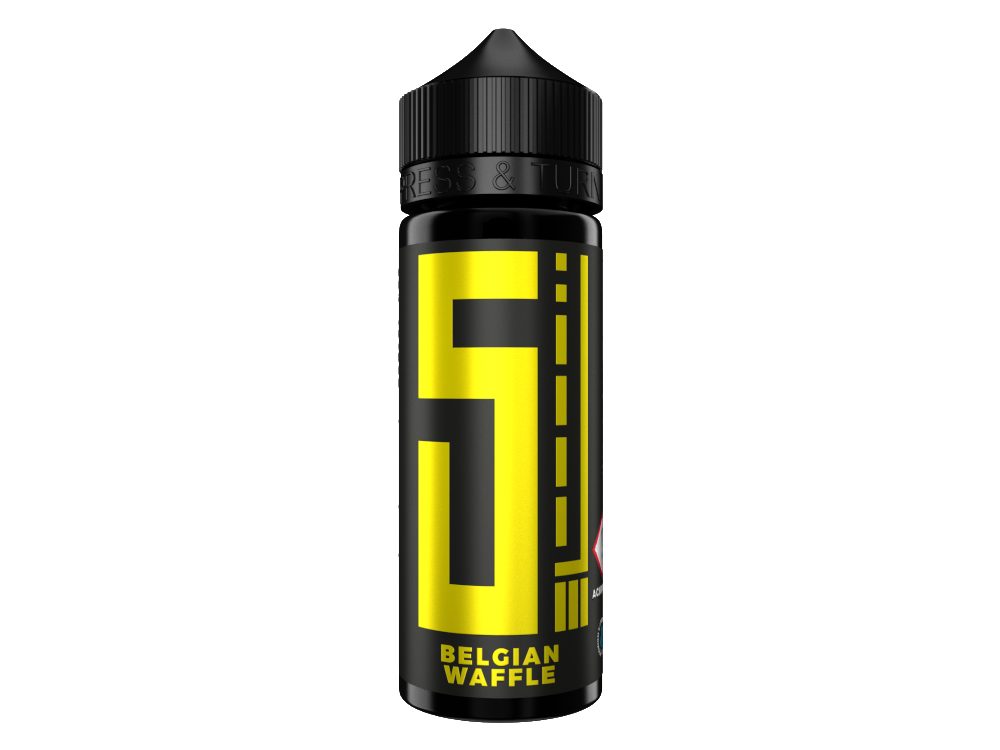 5EL Longfill Aroma Belgian Waffle in 10 ml Flasche für E-Zigaretten, authentischer Geschmack von belgischen Waffeln, ideal für aromatisiertes Dampfen.