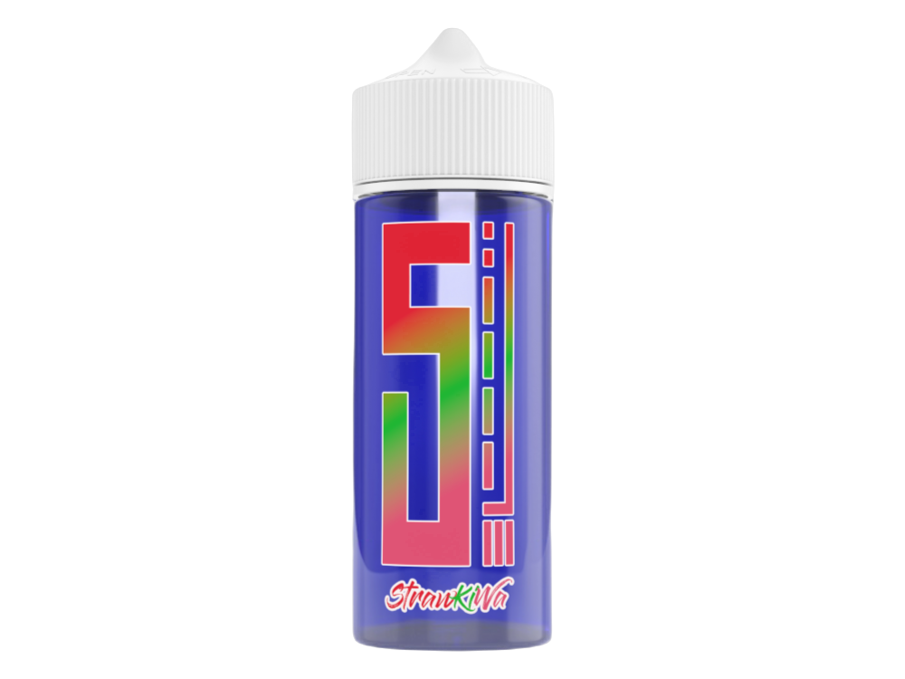 5EL Blue Overdosed Longfill Aroma 10 ml von Strawkiwa - Intensiver Geschmack von Erdbeere, Kiwi und Wassermelone in einer 120 ml Flasche.