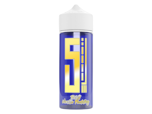 5EL Blue Overdosed Longfills 10 ml – Tahiti Vanilla Pudding, aromatisches Liquid mit intensivem Vanillepudding-Geschmack, ideal für Dampfer, die starke Aromen schätzen.
