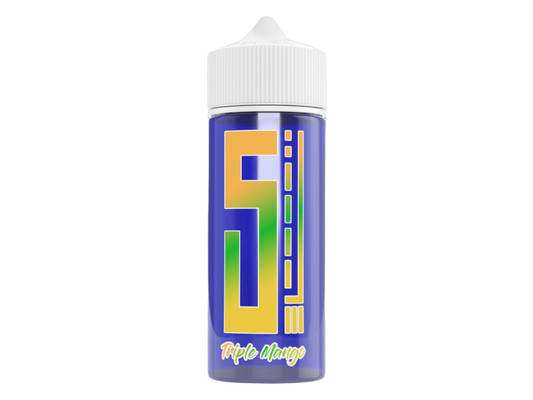 5EL - Blue Overdosed Longfills 10 ml - Triple Mango, eine konzentrierte Aromaflasche mit frischem Mango-Geschmack für e-Zigaretten.