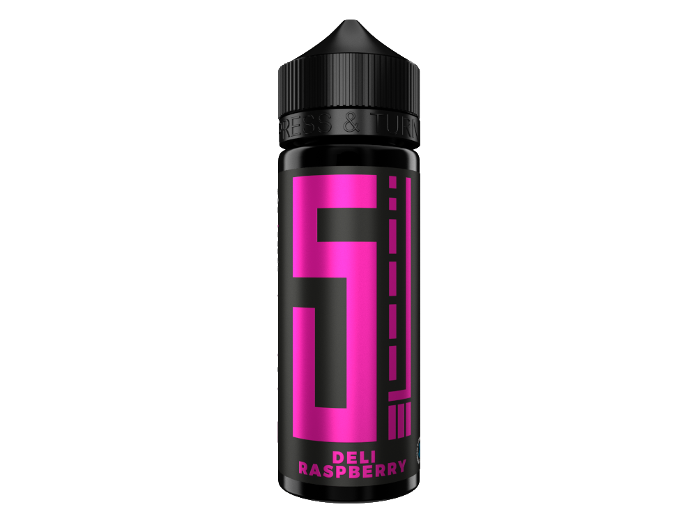 5EL Longfills Deli Raspberry Aroma 10ml in einer 120ml Chubby Gorilla Flasche, ideal für das Dampfen mit einem Verdampfer. Aromatisiert mit Himbeergeschmack.