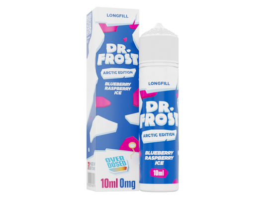 Dr. Frost - Arctic Edition - Aroma 10 ml - Blueberry Raspberry Ice, konzentriertes Aroma mit einer Mischung aus Blaubeere, Himbeere und erfrischender Kühle.