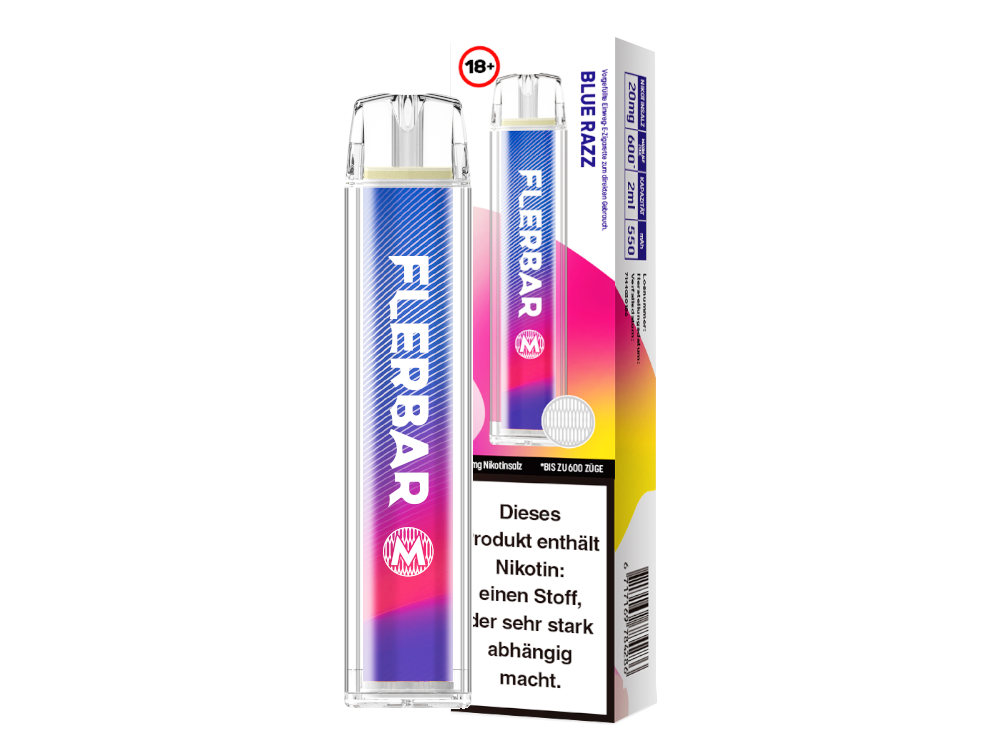 Flerbar - M Einweg E-Zigarette, die eine benutzerfreundliche und stilvolle Lösung für Dampfer darstellt.