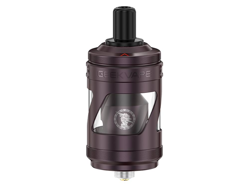Detailaufnahme des GeekVape Z Nano MTL Clearomizer mit 510er Gewindeanschluss und Ersatz-Glastank.
