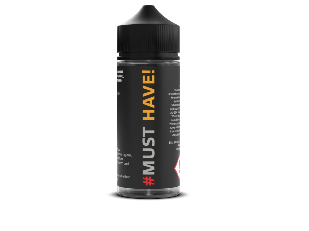 Must Have Longfills 10 ml - Geschmack von Traube, Kaktus, Passionsfrucht, Melone und Kühle in einer 120 ml Liquidflasche.