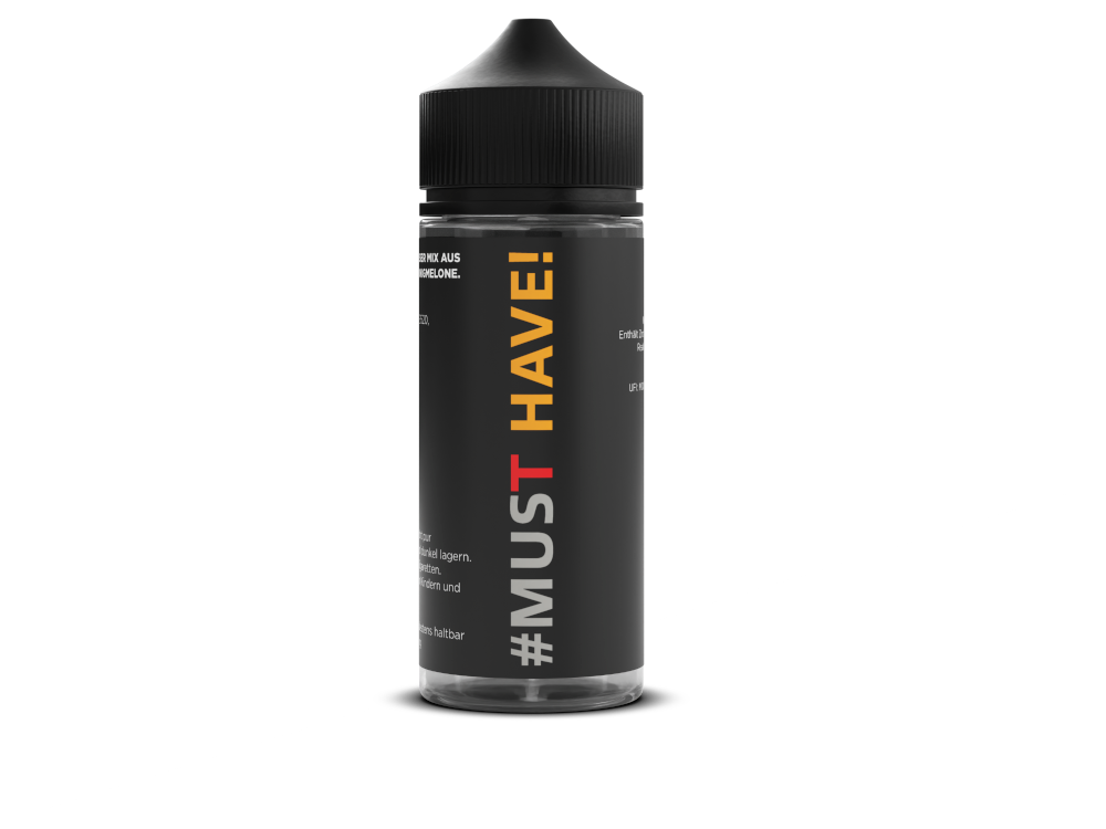 Must Have - Longfills 10 ml - T in einer 120 ml Liquidflasche; Geschmack von Wassermelone und Honigmelone mit kühlender Note, für E-Zigaretten entwickelt.
