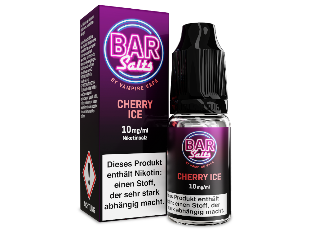 Vampire Vape Bar Salts Cherry Ice Nikotinsalz Liquid - Ideal für den direkten Gebrauch in E-Zigaretten, perfekt für Fruchtliebhaber.