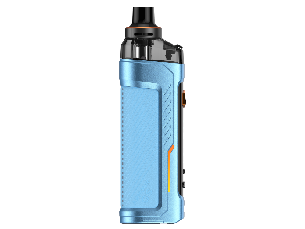 Der leistungsstarke ARMOUR GS Akkuträger des Vaporesso E-Zigaretten Sets, präsentiert ein 0,96 Zoll Farbdisplay.