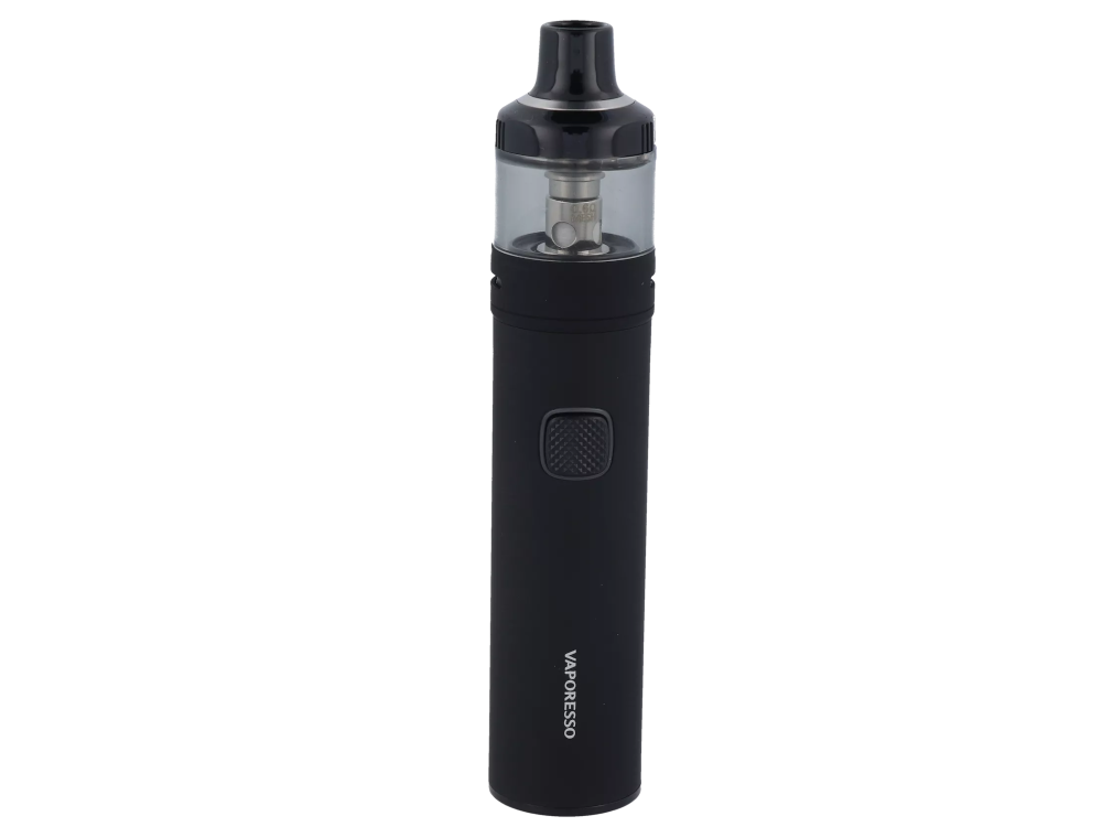 Nahaufnahme des Vaporesso GTX GO 40 Akku mit 1500mAh Kapazität, das Teil des GTX GO 40 E-Zigaretten Sets ist.