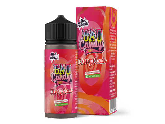 Bad Candy Aroma Cherry Clouds 10ml, fruchtige kirschige Liquid-Variation in einer 120 ml Flasche, ideal zum Mischen und Dampfen.