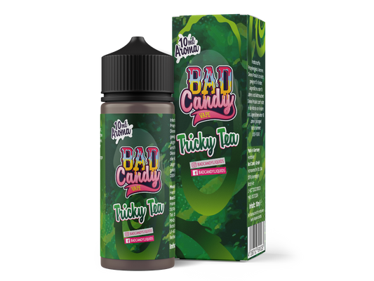 Bad Candy Aroma Tricky Tea 10ml - Hochdosiertes Konzentrats für Dampfer, mit Geschmacksrichtungen von grünem Tee, Birne, Mango, Limette und Koolada.