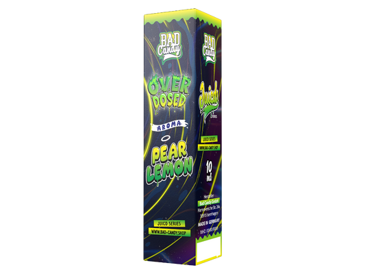 Bad Candy Liquids Juicd Longfills 10ml, Aroma Pear Lemon: Flasche mit fruchtigem Birne-Zitronen-Aroma für E-Zigaretten, ideal für Dampfer.