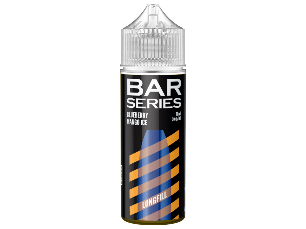 Bar Series - Longfills 10 ml - Blueberry Mango Ice: Nikotinfreies Aromakonzentrat mit einem leckeren Blaubeer- und Mangogeschmack, ideal für das Dampfen.