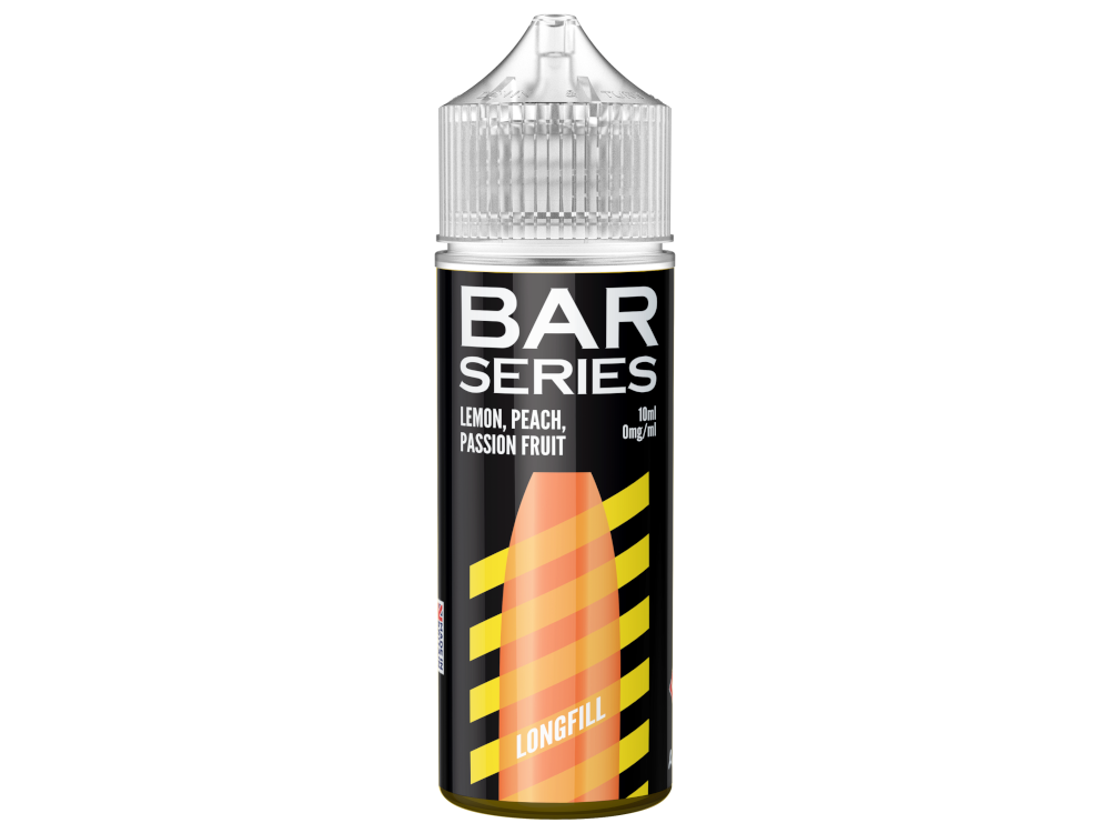 Bar Series Longfills 10 ml - Lemon Peach Passionfruit, aromatisiertes Liquid mit dem Geschmack von Zitrone, Pfirsich und Passionsfrucht, ideal für Dampfer
