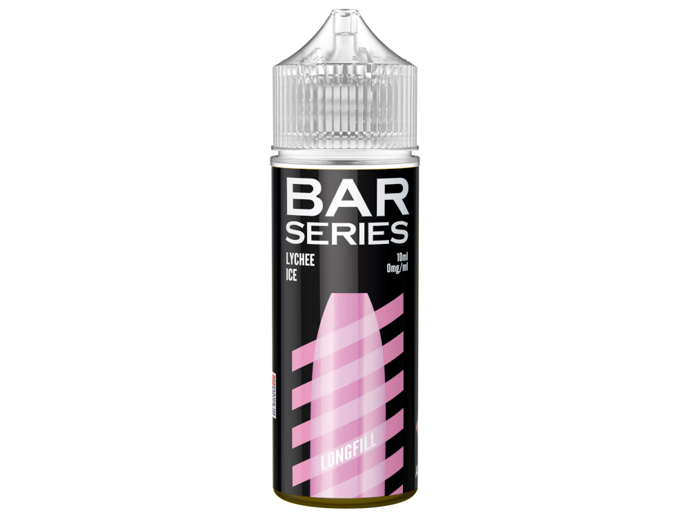 Bar Series - Longfills 10 ml - Lychee Ice, nikotinfreies Aroma mit Litschi-Geschmack und kühler Note, geliefert in 120 ml Flasche.