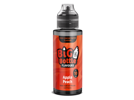 Big Bottle - Longfills 10 ml - Apple Peach Flasche mit hochwertigen Aromen von Apfel und Pfirsich, ideal für Dampfer.